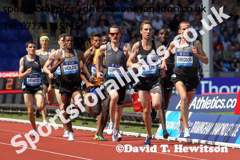 Mens 1500 metres, IAAF Diamond League, Birmingham. Photo: David T. Hewitson/Sports for All Pics